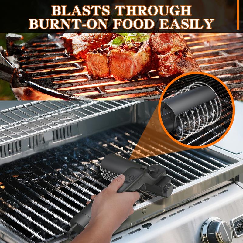 GrillTorque™ Max — The 350 RPM Electric BBQ Power Brush