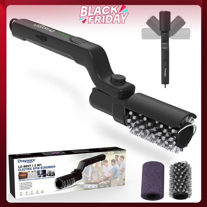 GrillTorque™ Max — The 350 RPM Electric BBQ Power Brush