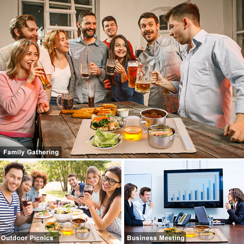 HeatRoll™ Pro — Full-Surface Rollable Food Warming Mat