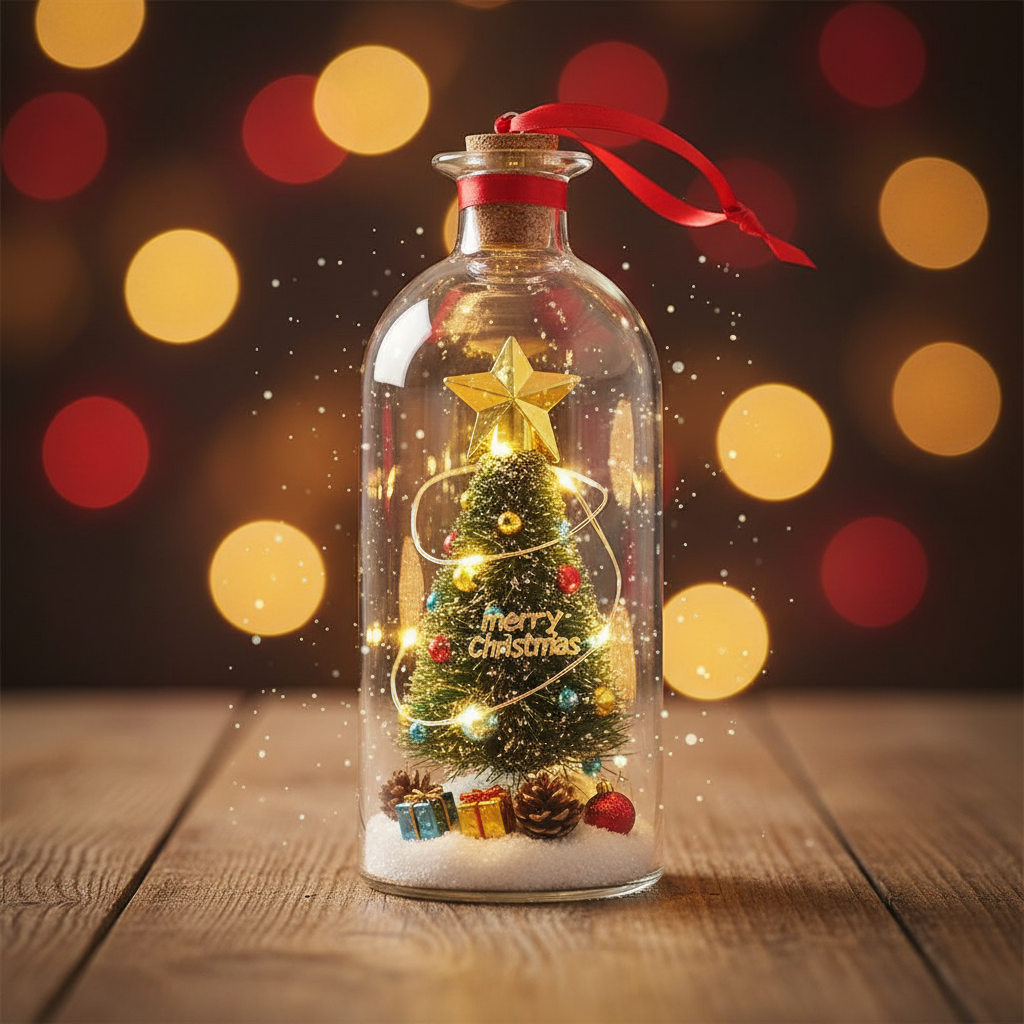 ForeverWords™ Christmas Bottle